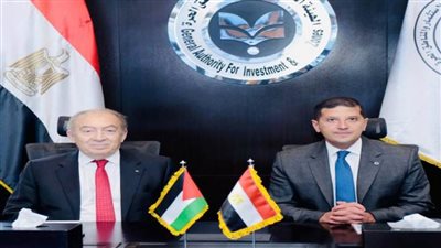 رئيس هيئة الاستثمار يبحث مع وزير الاقتصاد الفلسطيني تفعيل التعاون المشترك