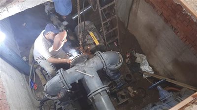 رئيس مياه الدقهلية يتابع أعمال تعديل خطوط «رافع بساط» تمهيدًا لتشغيله