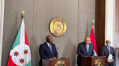 مؤتمر صحفي مشترك لوزير الخارجية سامح شكري ووزير خارجية بوروندي 