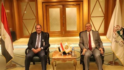 سعفان يلتقي أمين عام العمال العرب لبحث تأثير كورونا علي فرص العمل العربية 