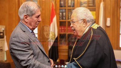 رجائي عطية يلتقي أمين عام مساعد اتحاد المحامين العرب