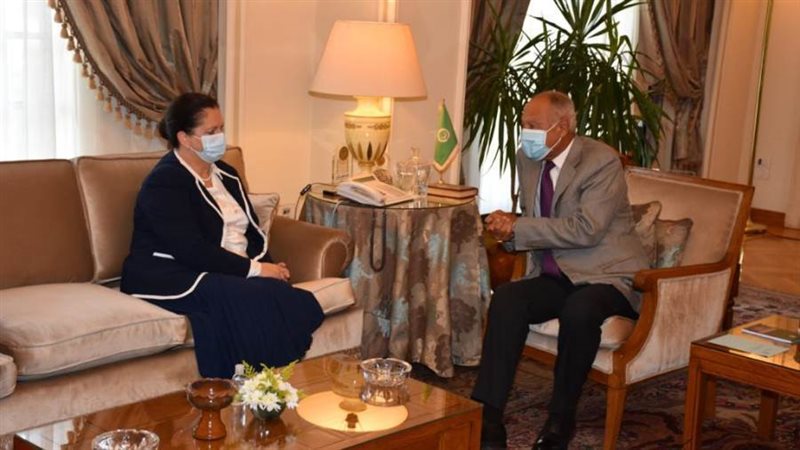 أبو الغيط مع مديرة