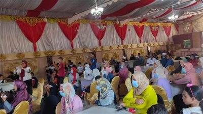 حياة كريمة... استمرار أعمال القوافل السكانية الشاملة بقرى البحيرة