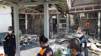 مصرع 41 شخصًا في حريق بسجن مكتظ بإندونيسيا