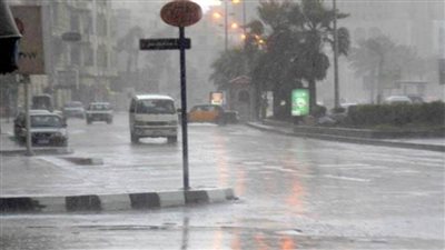 انخفاض مفاجئ في درجة الحرارة وسقوط أمطار على الإسكندرية