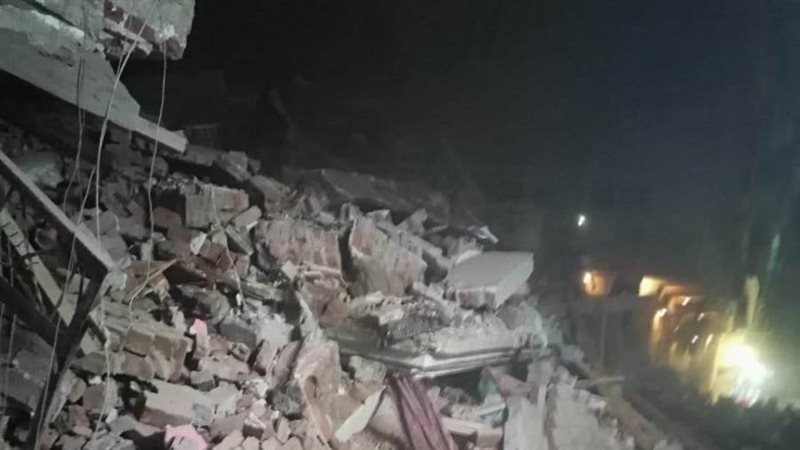 انهيار عقار شبرا