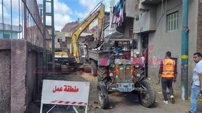 حملات مكبرة للنظافة ورصف الطرق بكفر الشيخ