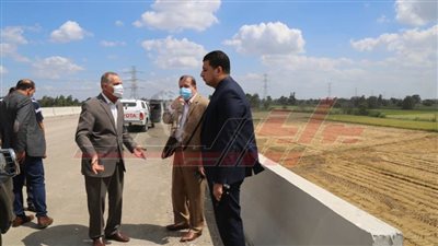 جمال نور الدين يتفقد الأعمال الجارية بطريق كفر الشيخ دسوق المزدوج