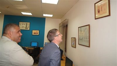 القنصل الروسى فى زيارة لمكتبة مصر العامة بدمنهور