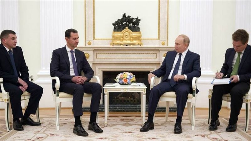 لقاء بوتين والاسد