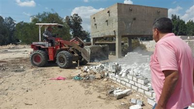 إزالة 30 حالة تعدٍ على الأراضى الزراعية بالبحيرة 