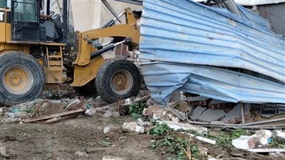 إزالة 7 حالات تعدٍ على الأراضي الزراعية وأملاك الدولة بالبحيرة