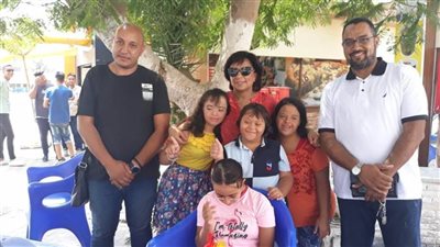 رئيس اتحاد الإعاقات الذهنية وأمين الصندوق في زيارة لنادى الزهور الرياضي