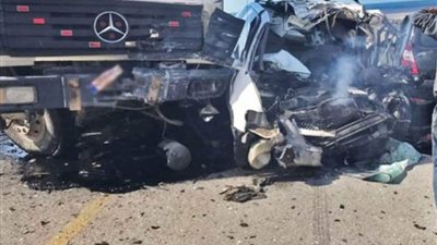 مصرع سائق نقل بحادث تصادم في السويس