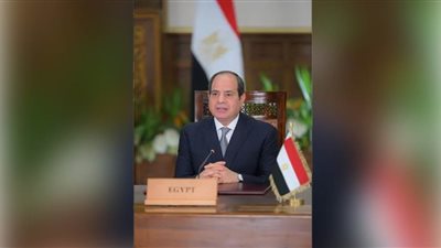 الرئيس السيسي يشارك عبر 