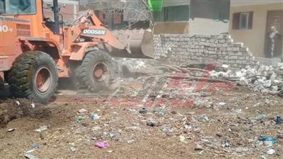 حملات مكبرة لإزالة التعديات على أملاك الدولة بكفرالشيخ