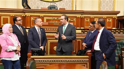 المستشار أحمد مناع يستقبل أمين عام البرلمان العربي 