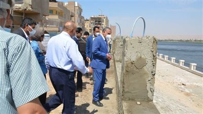 محافظ سوهاج يتفقد أعمال تطوير كورنيش المراغة بتكلفة 6 ملايين جنيه 
