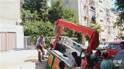 رفع ١٢٨٢ حالة إشغال طريق في حملة مكبرة بالبحيرة