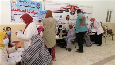 حياة كريمة.. جامعة دمنهور تواصل القوافل المجانية بقرى كفر الدوار