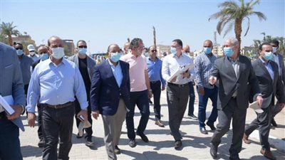 وزيرا التنمية المحلية والسياحة والآثار يتفقدان مشروعات إحياء طريق الكباش
