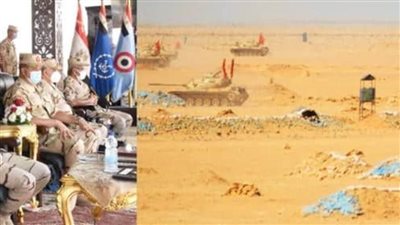 وزير الدفاع يشهد تنفيذ المرحلة الختامية للمناورة 