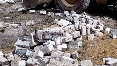 إزالة 5 حالات تعدٍ على الأراضي الزراعية وأملاك الدولة بالبحيرة 