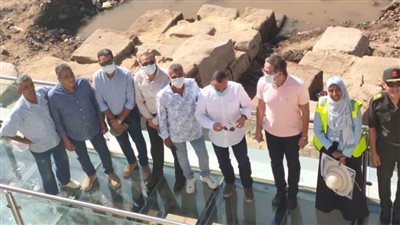 العنانى يتفقد طريق الكباش قبل افتتاحه