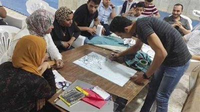 شباب ورياضة الشرقية وصندوق الأمم المتحدة ينفذان ورشة للحفر علي الخشب بالحسينية 