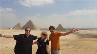 أعضاء من المشاركين في اتحاد من أجل المتوسط تزور الهرم