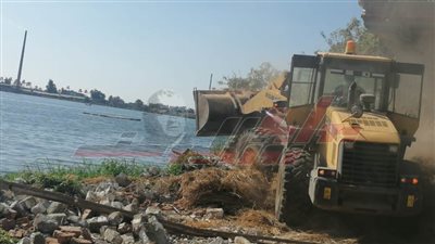 إزالة 26 حالة تعد على أملاك الدولة بنهر النيل وحالتين بكفر الشيخ