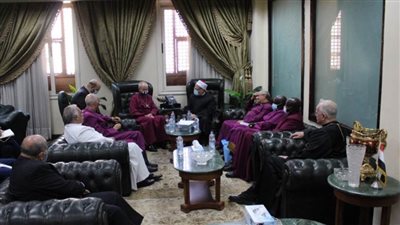 مفتي الجمهورية يستقبل رئيس أساقفة كانتربري ووفدًا رفيع المستوى من رجال الكنيسة الأنجليكانية