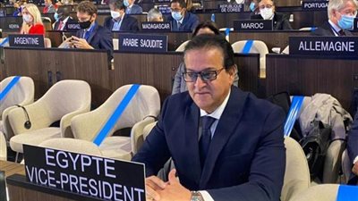 وزير التعليم العالى يلقي كلمة المجموعة العربية فى الدورة الـ212 لتنفيذ اليونسكو