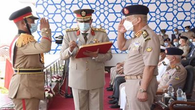 وزير الدفاع والإنتاج الحربى يشهد الاحتفال بتخريج الدفعة 159 من معهد ضباط الصف المعلمين
