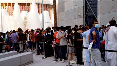 نيفين جامع: اكثر من 80 الف زائر يزورون الجناح المصرى من مختلف انحاء العالم