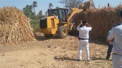 إزالة ١٥ حالة تعد على أملاك الري في قنا