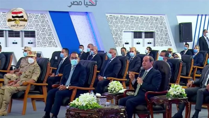 السيسي خلال افتتاح