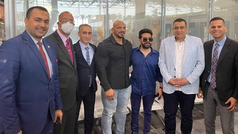 بيج رامي خلال استقباله