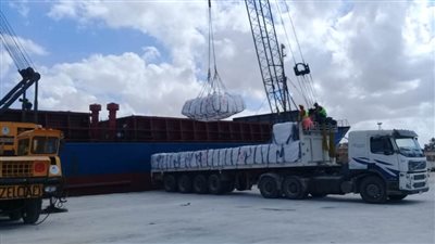تصدير 3850 طن أسمنت أبيض عبر ميناء العريش و5 آلاف طن صودا كاوية من ميناء غرب بورسعيد