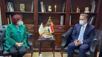 العنانى يستقبل رئيس لجنة السياحة بمجلس النواب