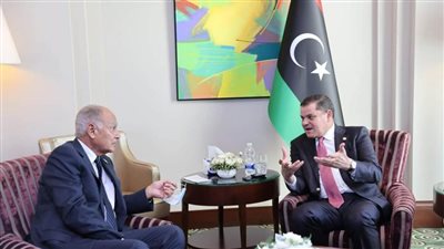 أبو الغيط يلتقى رئيس الحكومة الليبية عقب مؤتمر استقرار ليبيا