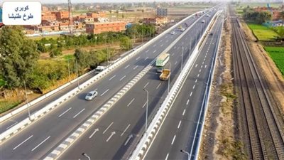 وزير النقل يتفقد مشروع تطوير وتوسعة طريق القاهرة/ الإسكندرية  الزراعي