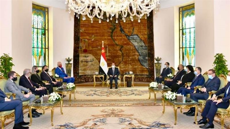 الرئيس السيسي يستقبل