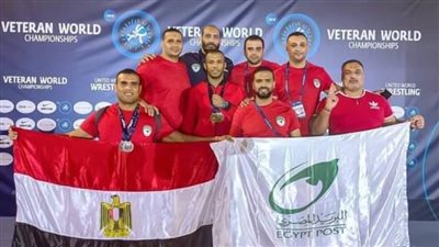 6 ميداليات متنوعة حصيلة فراعنة المصارعة بكأس العالم للرواد