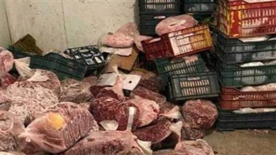 مباحث التموين تضبط 30 طن لحوم وأسماك مجمدة فاسدة قبل ترويجها بالأسواق