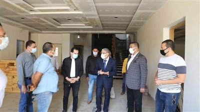 محافظ المنيا يتابع أعمال إنشاء مبنى المجلس الشعبي المحلي بأبو فليو 