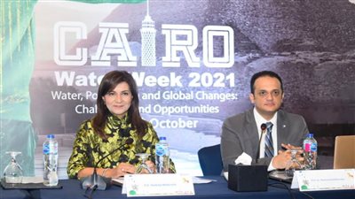 وزيرة الهجرة تشارك في فاعليات اليوم الرابع لأسبوع القاهرة للمياه 2021 