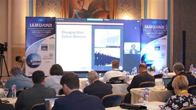 المؤتمر الدولي للجامعات البحرية يستكمل جلساته العلمية بمشاركة ممثلي 35 دولة 