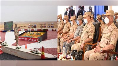 وزير الدفاع يشهد المرحلة الرئيسية للمشروع التكتيكي بجنود بالذخيرة الحية