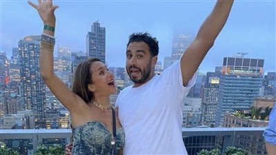 قبل تكريمها في تونس.. نيللي كريم تستمتع مع زوجها بأجواء دبي